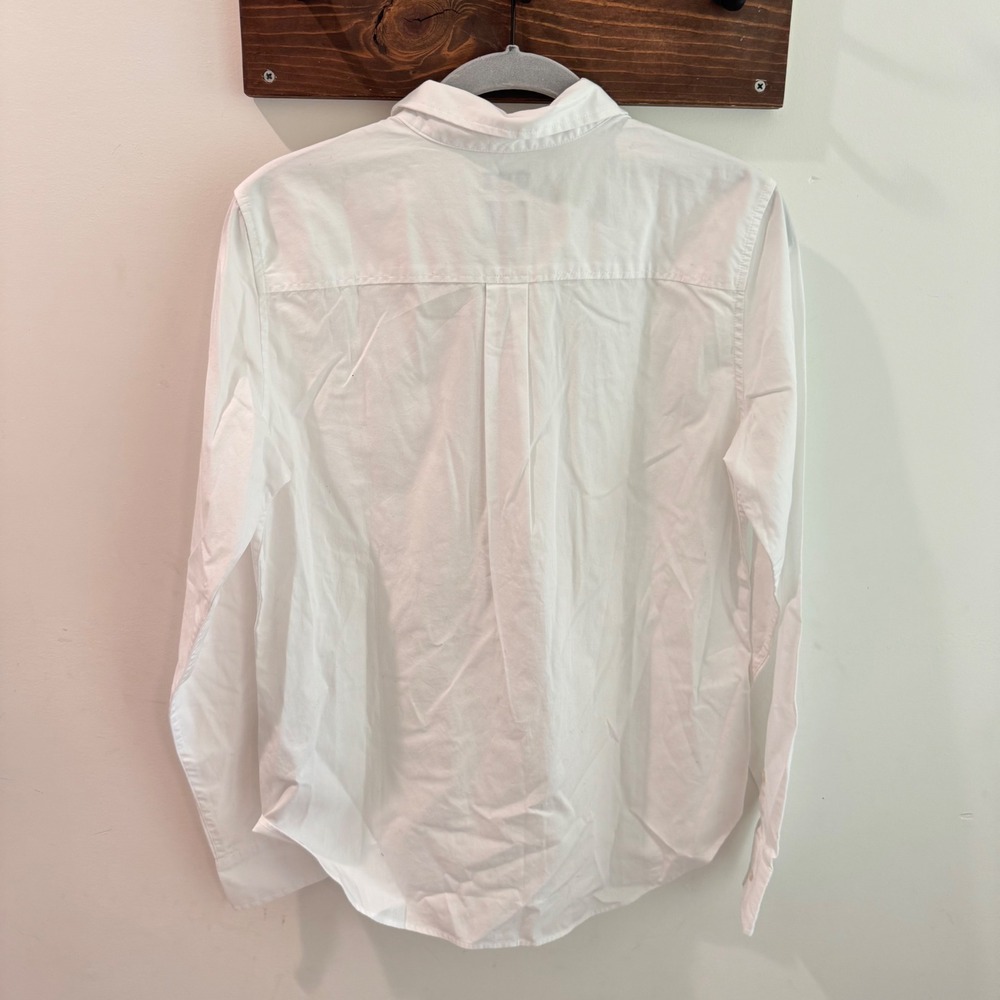 Gap Perfect Shirt Womens XS Optic White Cotton Button Down Classic NWT - Picture 6 of 6